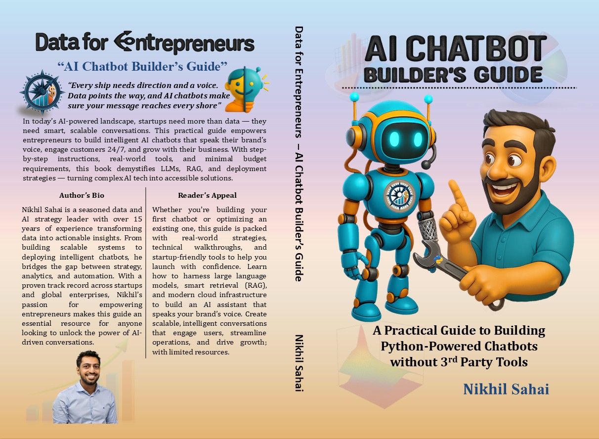 Data for Entrepreneurs AI Chatbot Builders Guide Book Cover